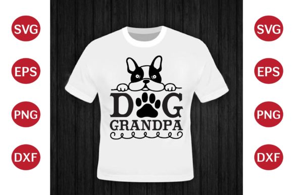 Dog Grandpa SVG Design
