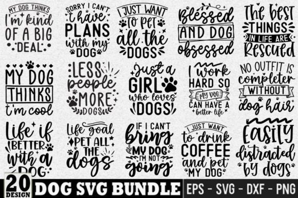 Dog SVG Bundle Dog Saying Design