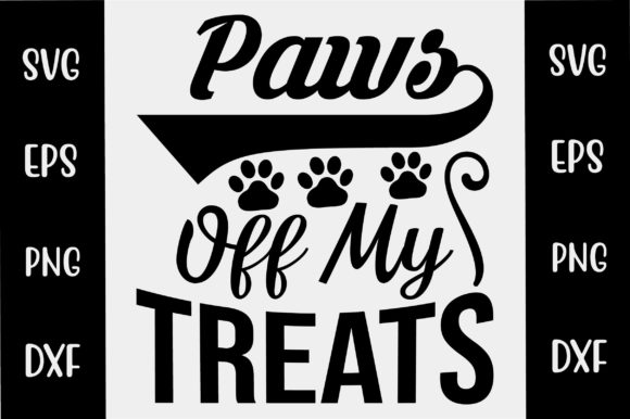Dog SVG Design Paws Off My Treats