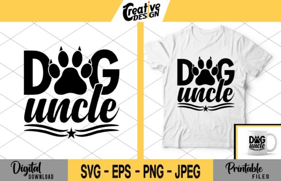 dog uncle tshirt svg design