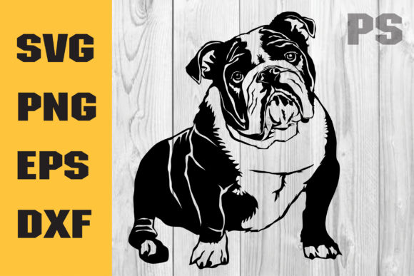 English Bulldog Svg for Real Projects