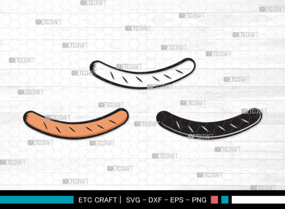 Hot Dog SVG Fast Food Svg BBQ Sauce