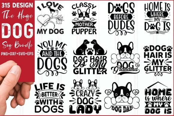Huge Dog SVG Design Bundle