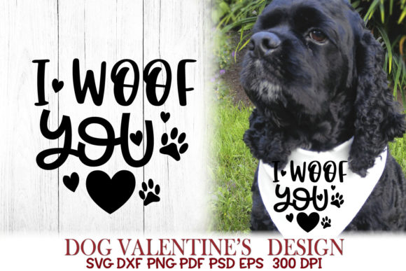 Valentines Dog SVG