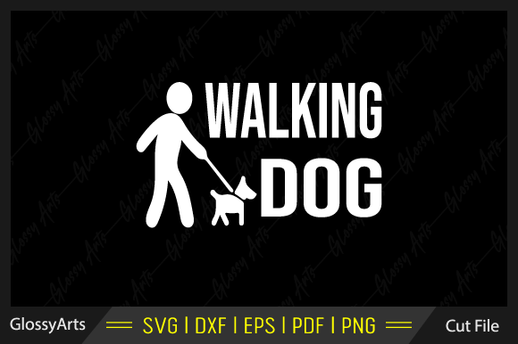 Walking Dog SVG Printable Cut File